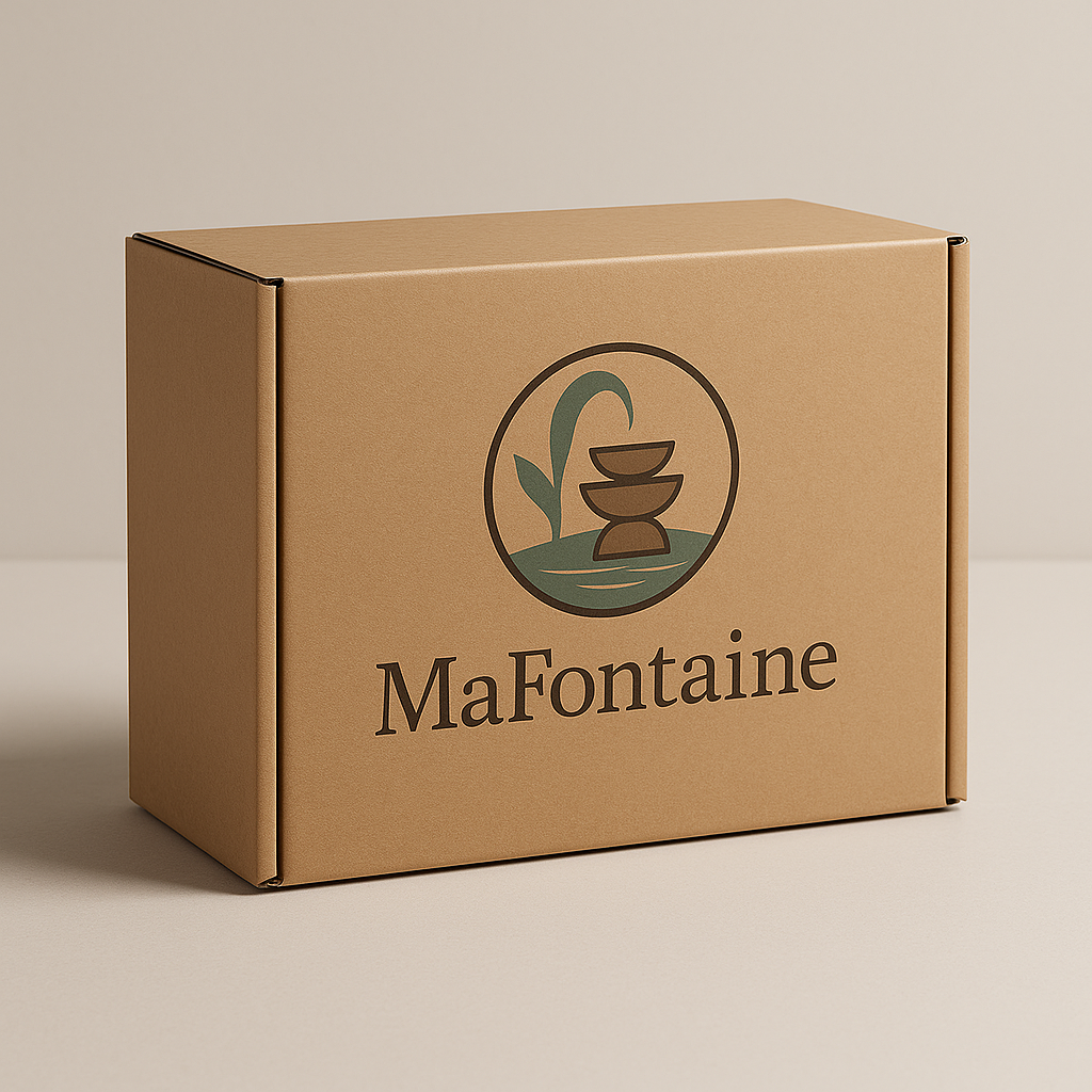 Fontaine d’eau de table en pierre – Cascade décorative Feng Shui à plusieurs niveaux